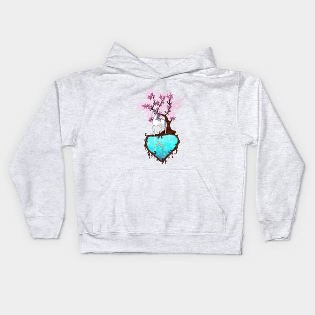 Lonely Unicorn Kids Hoodie by Astrablink7